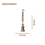 Terracotta Hanging Bulb Holder — Hand-Carved Clay Pendant with Chain & S-Hook