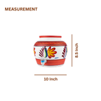 Terracotta Water Pot with Tap — Hand-Painted Matka Dispenser