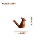 Terracotta Bird Whistle — Handcrafted Clay Bird Figurine & Functional Whistle