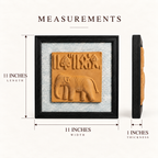 Terracotta Elephant Seal Wall Plaque - Handcrafted terracotta earthenware by Soul Of Soil - View 5