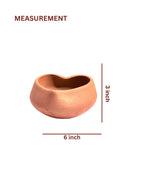 Terracotta Heart Shape Flower Pot — Handmade Clay Planter