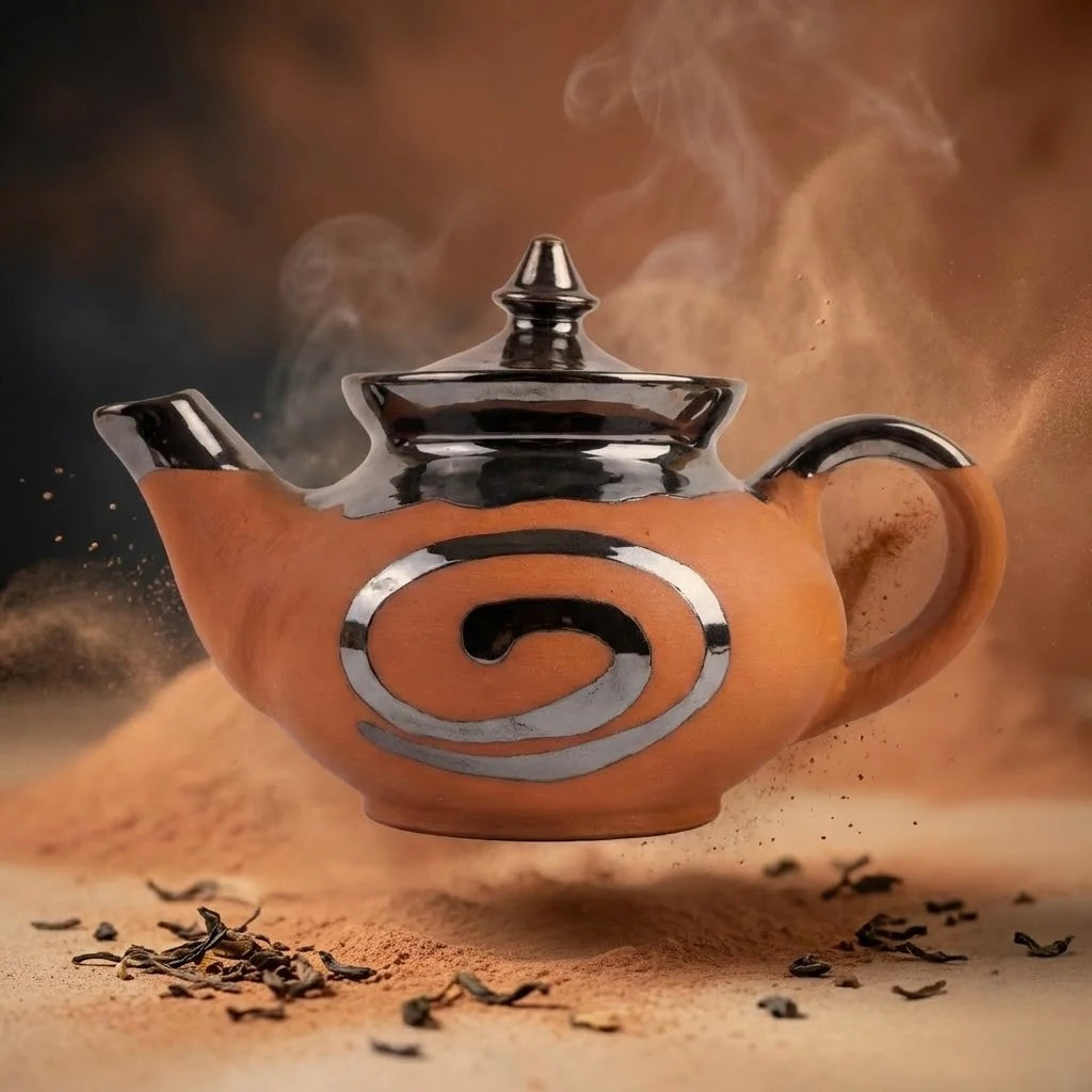 Terracotta Teapot - Handcrafted terracotta earthenware by Soul Of Soil - View 3
