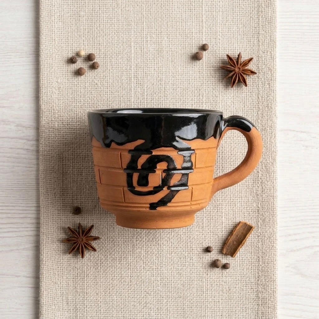 Terracotta Coffee Cup - Handcrafted terracotta earthenware by Soul Of Soil - View 3