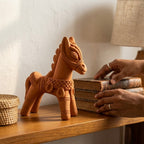 Terracotta Horse Figurine - Handcrafted terracotta earthenware by Soul Of Soil - View 2