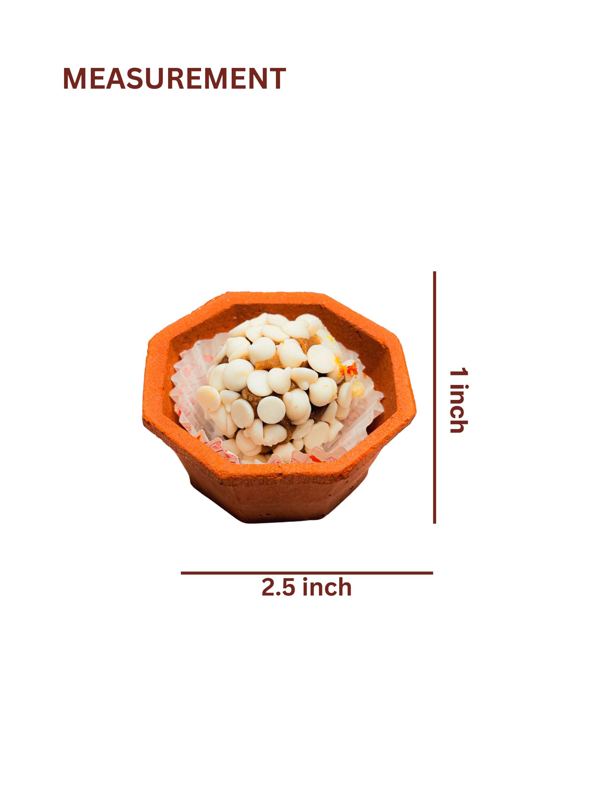 Terracotta Sweet Bowl — Handmade Clay Serving Bowl (Set Of 6)