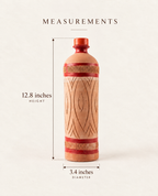 Terracotta Water Bottle - Handcrafted terracotta earthenware by Soul Of Soil - View 6