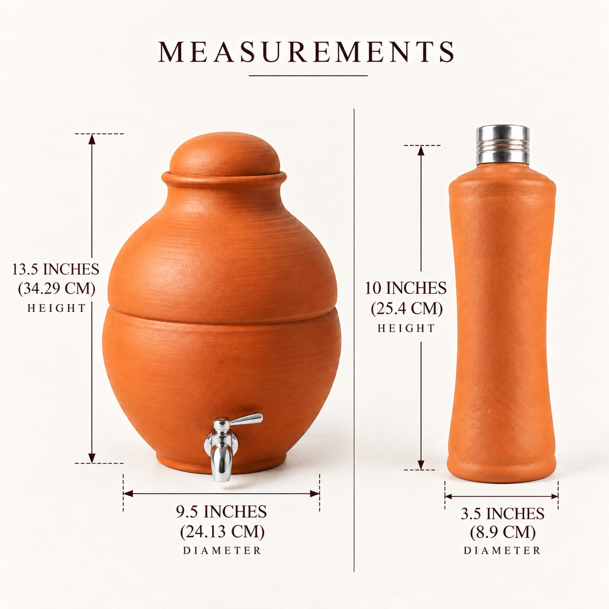 Terra Sphere & Terra Earth Elixir Combo - Handcrafted terracotta earthenware by Soul Of Soil - View 2