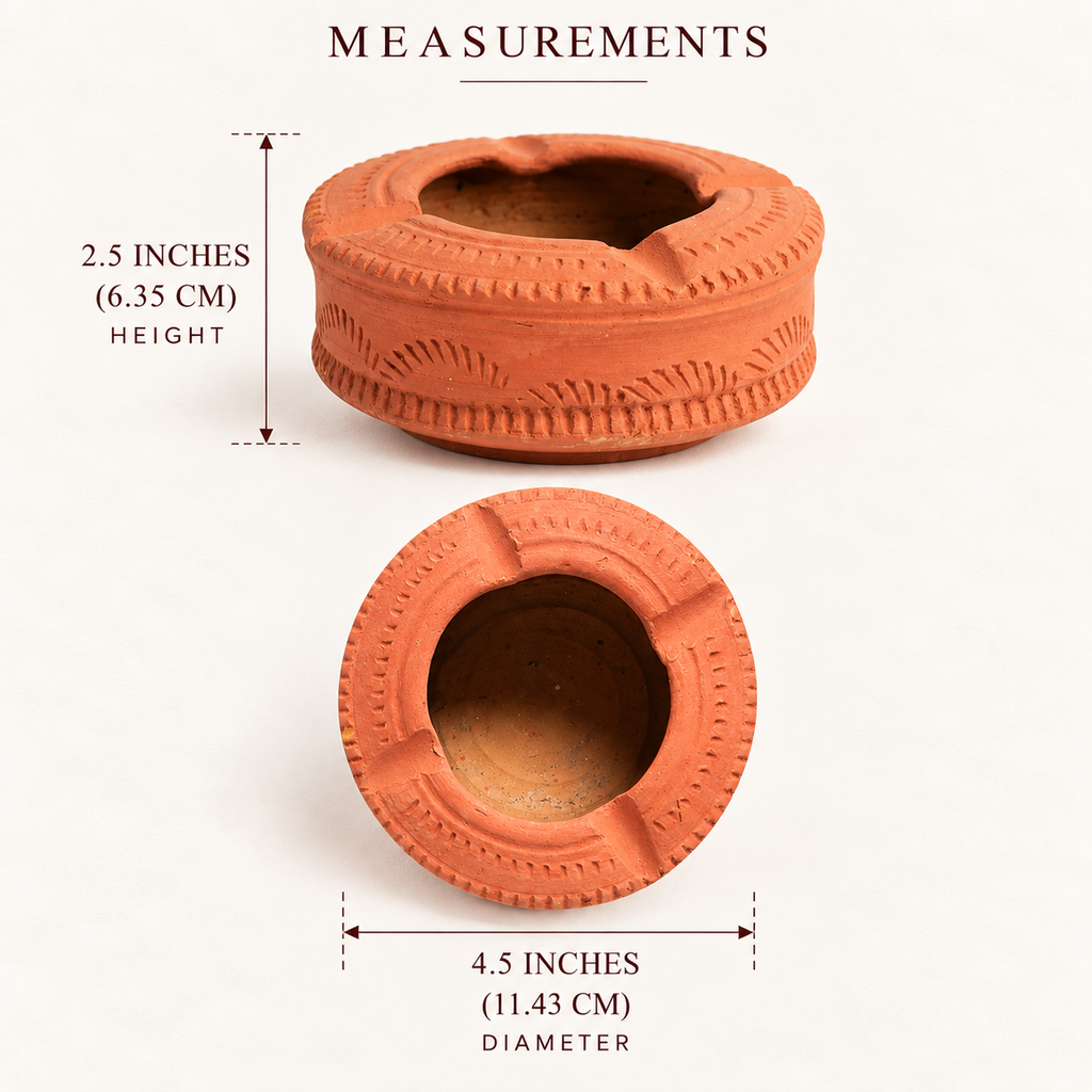 Terracotta Burnished Basin - Handcrafted terracotta earthenware by Soul Of Soil - View 5