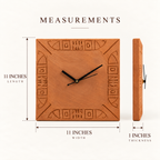 Terracotta Wall Clock - Handcrafted terracotta earthenware by Soul Of Soil - View 5
