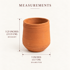 Terracotta Mini U - Handcrafted terracotta earthenware by Soul Of Soil - View 3
