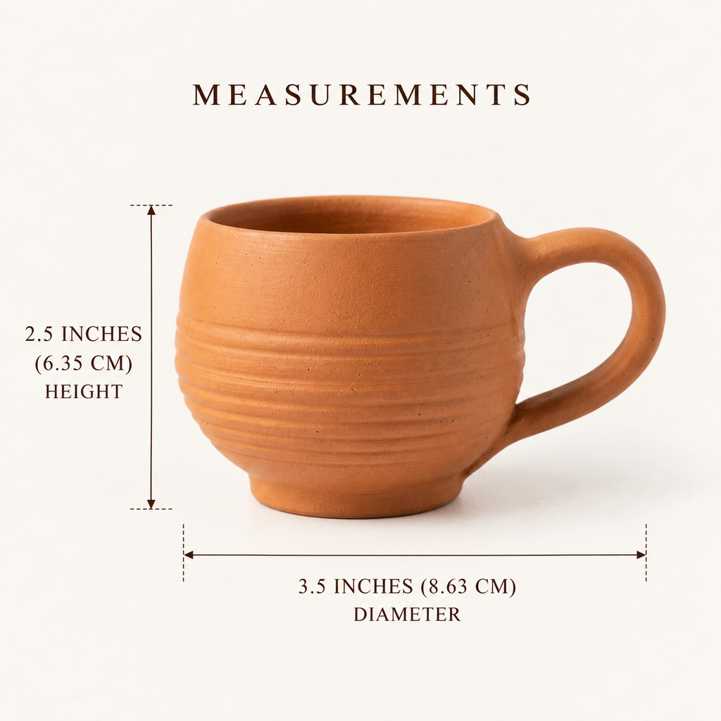 Terracotta Cup - Handcrafted terracotta earthenware by Soul Of Soil - View 4