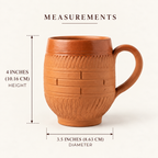 Terracotta Coffee Mug - Handcrafted terracotta earthenware by Soul Of Soil - View 6