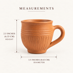 Terracotta Coffee Cup - Handcrafted terracotta earthenware by Soul Of Soil - View 5