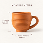 Terracotta Coffee Cup - Handcrafted terracotta earthenware by Soul Of Soil - View 5