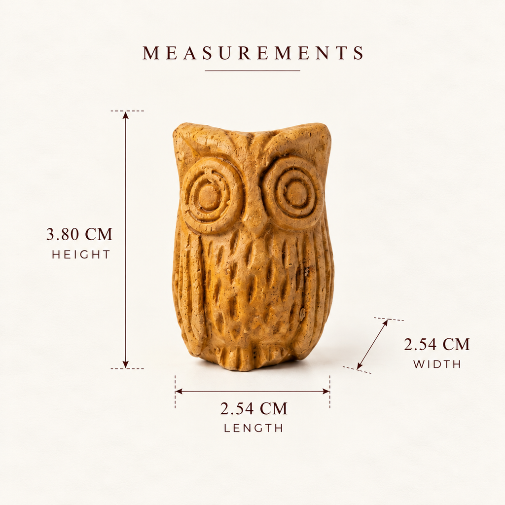 Terracotta Owl Figurine - Handcrafted terracotta earthenware by Soul Of Soil - View 6