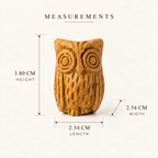 Terracotta Owl Figurine - Handcrafted terracotta earthenware by Soul Of Soil - View 6