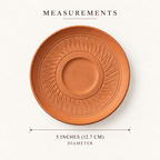 Terracotta Saucer - Handcrafted terracotta earthenware by Soul Of Soil - View 5