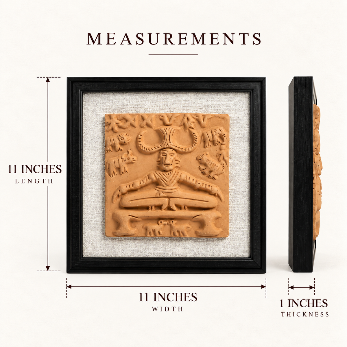 Terracotta Deity Wall Art - Handcrafted terracotta earthenware by Soul Of Soil - View 5