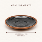 Terracotta Saucer - Handcrafted terracotta earthenware by Soul Of Soil - View 5