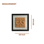 Terracotta Twin Deer Wall Plaque — Framed Indian Folk Art Relief