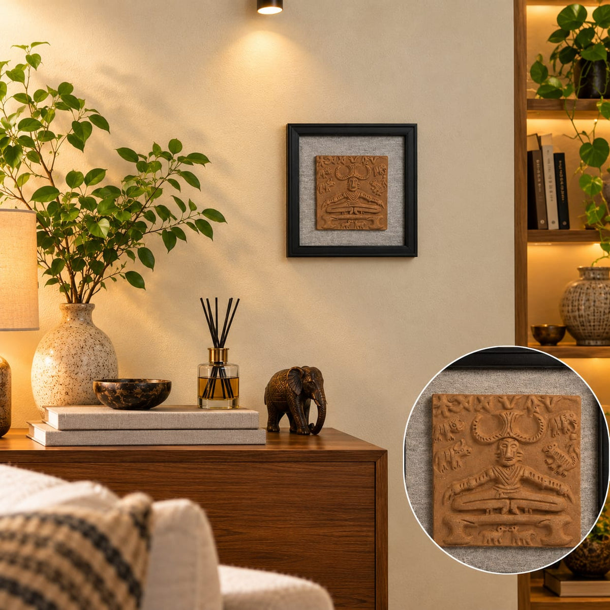 Terracotta Deity Wall Art - Handcrafted terracotta earthenware by Soul Of Soil - View 2
