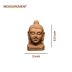 Terracotta Buddha Head — Handcrafted Clay Sculpture for Home & Meditation