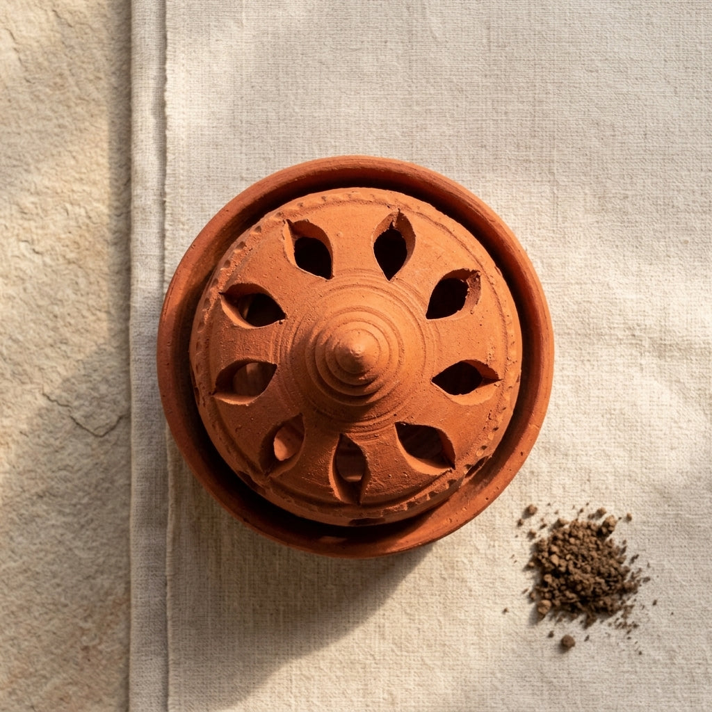 Terralume — Handcrafted Terracotta Clay Lamp