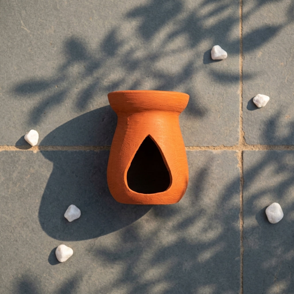 Dhyana Vessel 2.0 — Handcrafted Terracotta Meditation Pot
