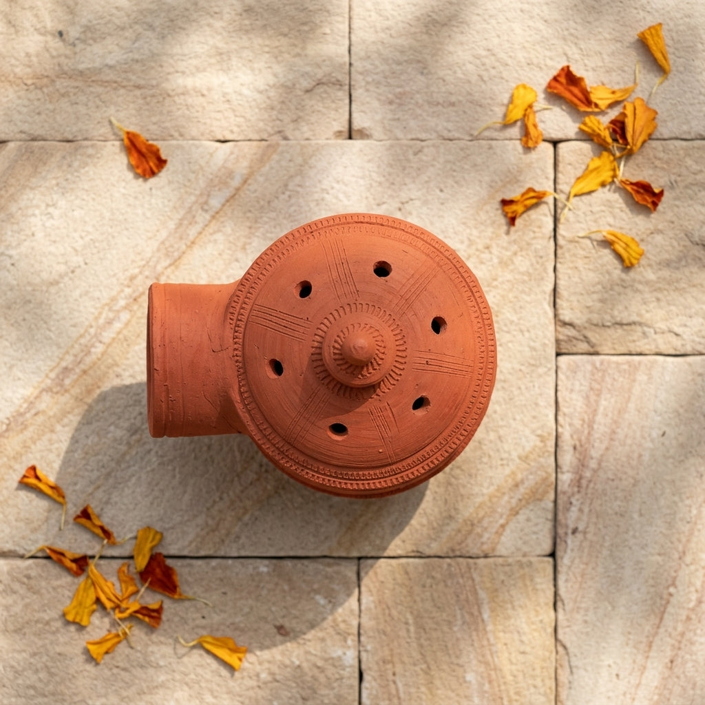 Terracotta Bird Nest House — Handmade Clay Bird Shelter