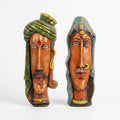 Terracotta Rajasthani Couple Wall Hanging - Handcrafted terracotta earthenware by Soul Of Soil - View 2