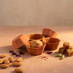 Terracotta Sweet Bowl — Handmade Clay Serving Bowl (Set Of 6)