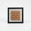 Terracotta Twin Deer Wall Plaque — Framed Indian Folk Art Relief