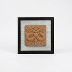 Terracotta Twin Deer Wall Plaque — Framed Indian Folk Art Relief