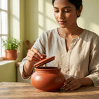 Terracotta Curd Maker — Handmade Clay Fermenting Jar