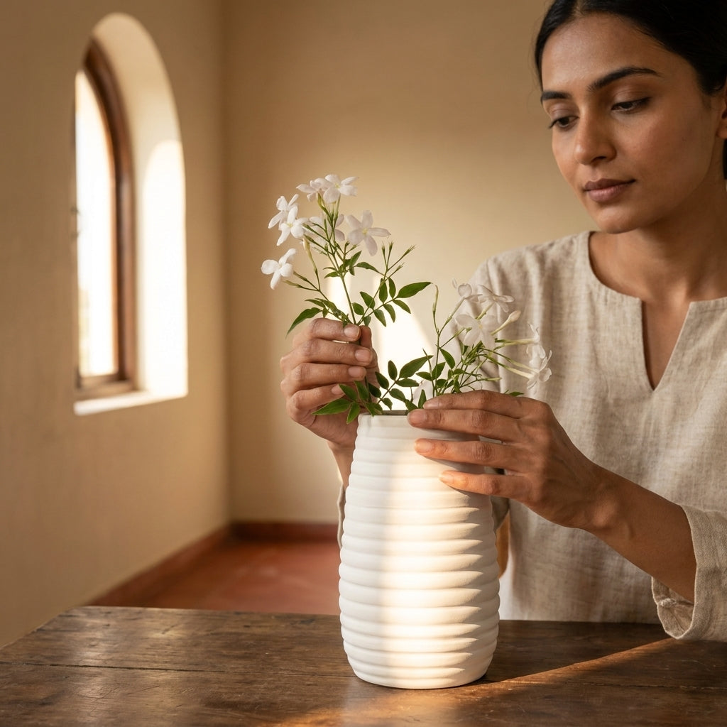 Terra Sahasra Vessel — Large Handcrafted Terracotta Planter