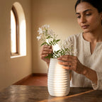 Terra Sahasra Vessel — Large Handcrafted Terracotta Planter