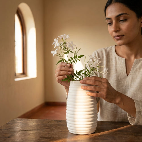 Terra Sahasra Vessel — Large Handcrafted Terracotta Planter