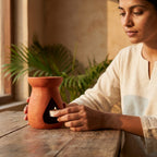 Dhyana Vessel 2.0 — Handcrafted Terracotta Meditation Pot