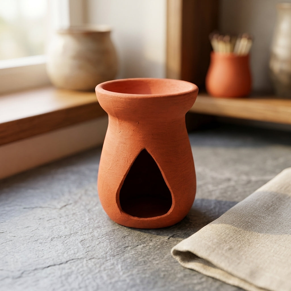 Dhyana Vessel 2.0 — Handcrafted Terracotta Meditation Pot
