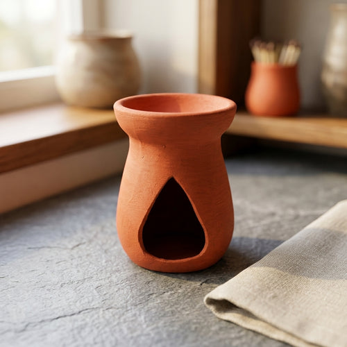 Dhyana Vessel 2.0 - Handcrafted terracotta earthenware by Soul Of Soil - View 2