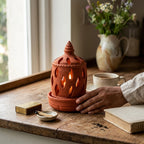 Terralume — Handcrafted Terracotta Clay Lamp
