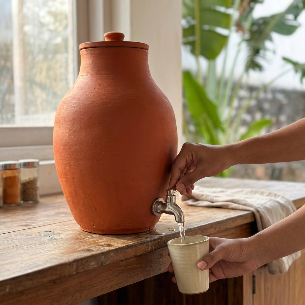 Mono Pot — Large Handcrafted Terracotta Water Pot