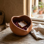 Terracotta Heart Shape Flower Pot — Handmade Clay Planter