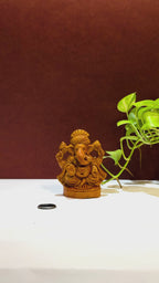 Terracotta Ganesha Idol — Handcrafted Clay Statue with Hand-Painted Finish